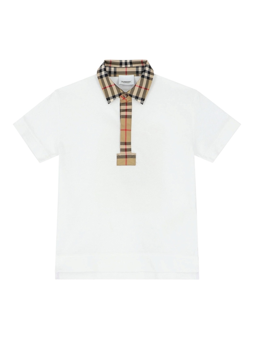 Burberry Johane Check Short Sleeve Polo Shirt